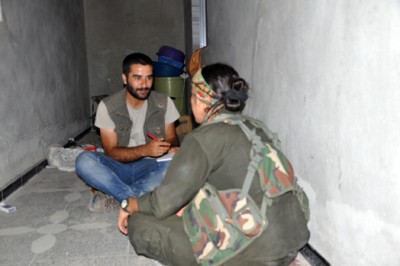 Zapovjednica YPG-a Meysa Ebdo tokom intervjua